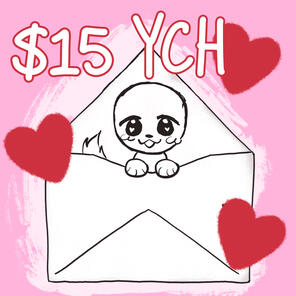 $15 love letter YCH